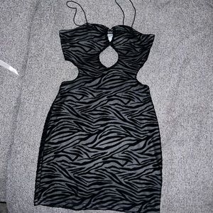 Zebra bodycon dress